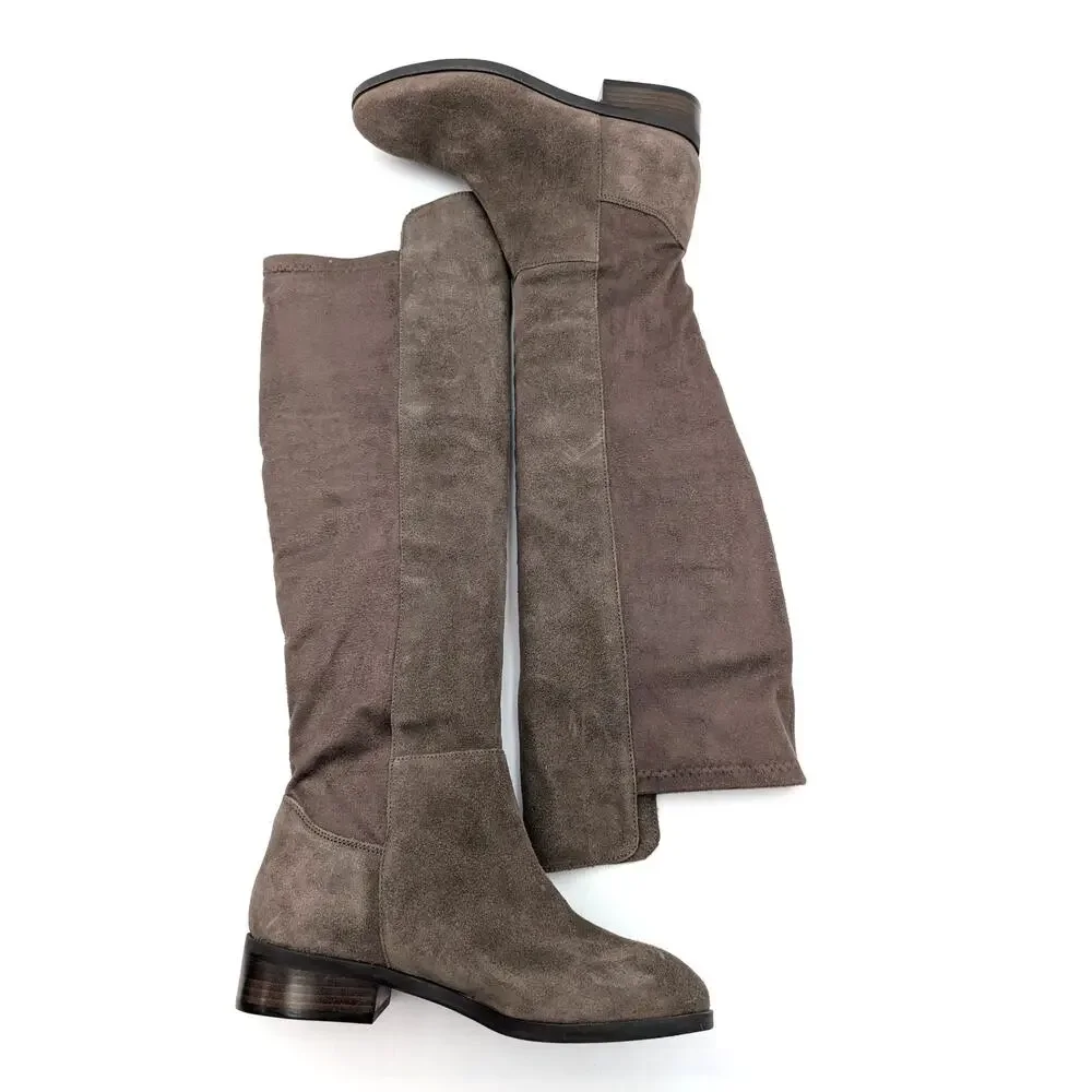 Lucky Brand Calypso Over the Knee Boots Women's Cappuccino Size US6M EU36.5